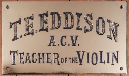 Violin Teacher's Engraved Name Plate