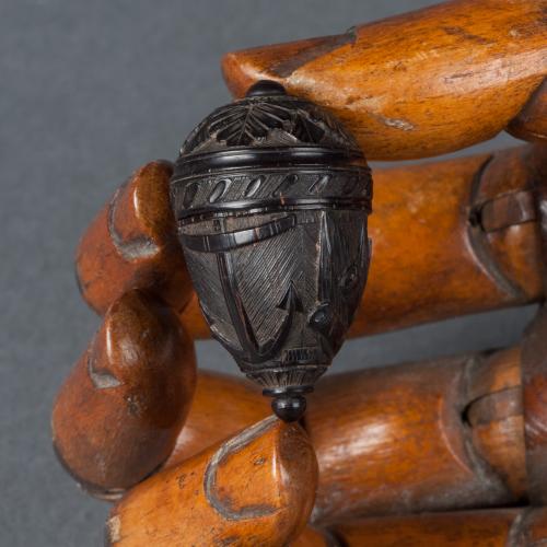 Carved Nut Thimble Case