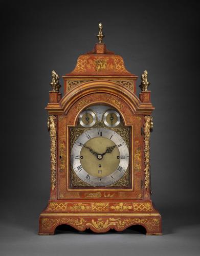 George III Japanned Table Clock