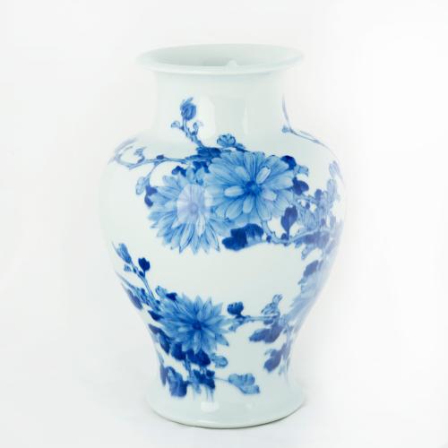 Japanese Ceramic Vase by Makuzu Kozan