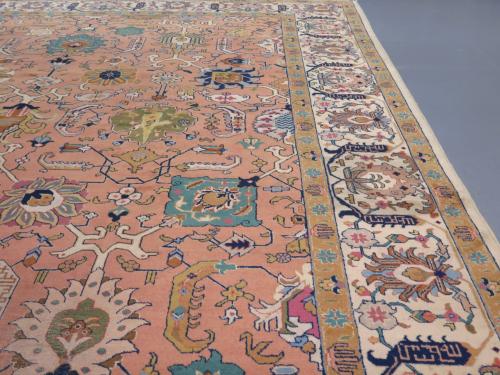 Signed circa 1920s Tabriz Carpet