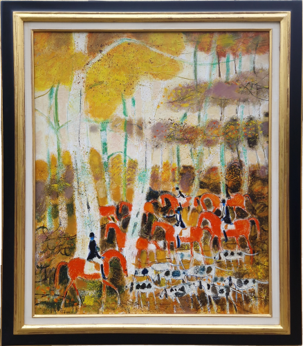Chasse À Courre by Claude Grosperrin (1936-1977)
