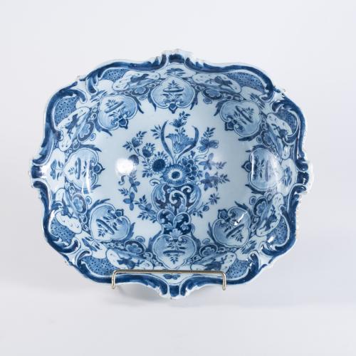 Extraordinary 17th Century Dutch Delft Shaped Bowl