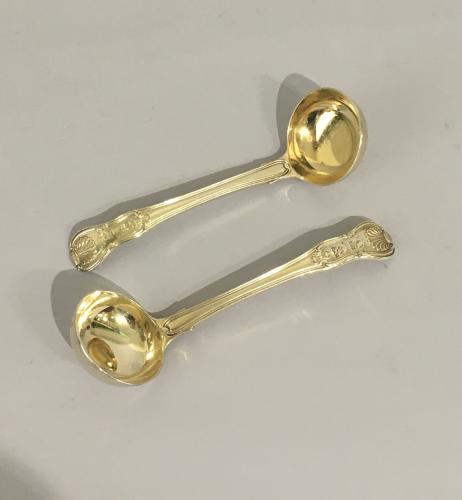 Pair of Silver Gilt Sauce Ladles. William Eley & William Fearn. London 1806