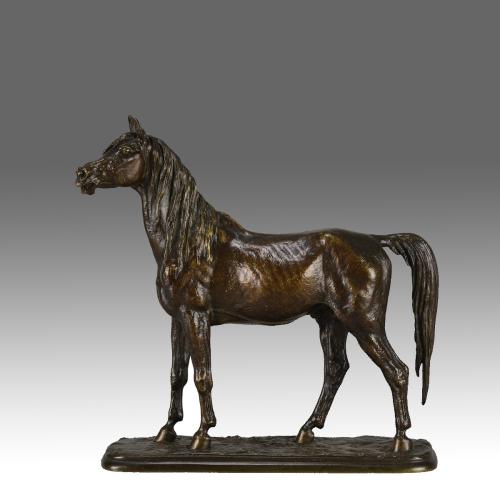 Mid 19th Century Animalier Bronze entitled "Cheval Debout" by Christopher Fratin