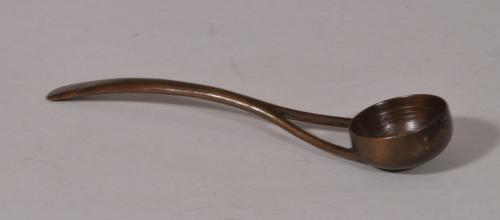 S/5898 Antique Treen Small Sycamore Toddy Ladle of the Georgian Period