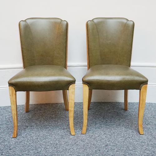 Art Deco Side Chairs by Hille