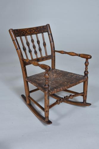 Folk Art Miniature Chair