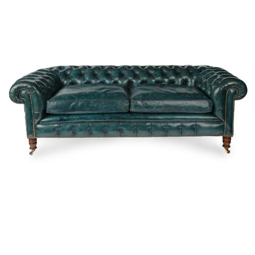 Victorian two-seater Chesterfield sofa