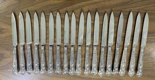 Paul Storr Coburg Cutlery flatware 1816/17 Dessert knives 