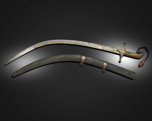 Extremely Rare and Important Ottoman Sword Signed By Sultan Murad IV’s (R. 1623-1640) Court Swordsmith Davud