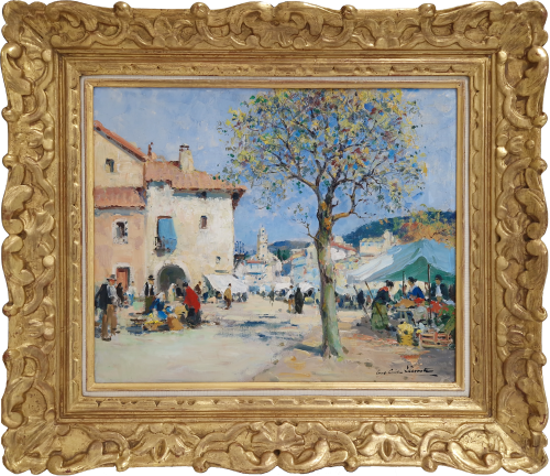 Marché En Provence by Paul Emile Lecomte (1877-1950)