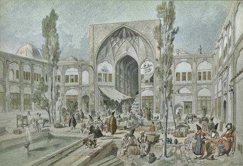 Jules Laurens, ‘Mercantile Caravenserai in Tabriz, Persia’