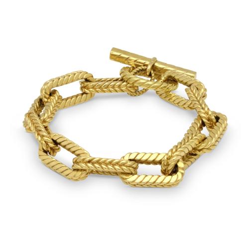 Tiffany Vintage 18ct Yellow Gold Anchor Link Bracelet Circa 1980
