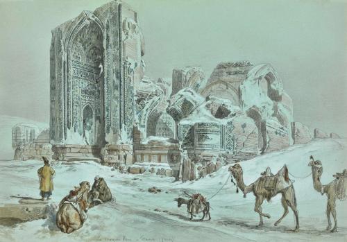 Jules Laurens, The Blue Mosque in Tabriz, Persia