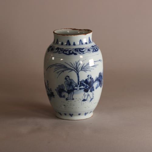 Dutch Delft vase, seventeenth century