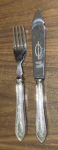 Edward Viner Sandringham Silver bright cut fish knives and forks 1938