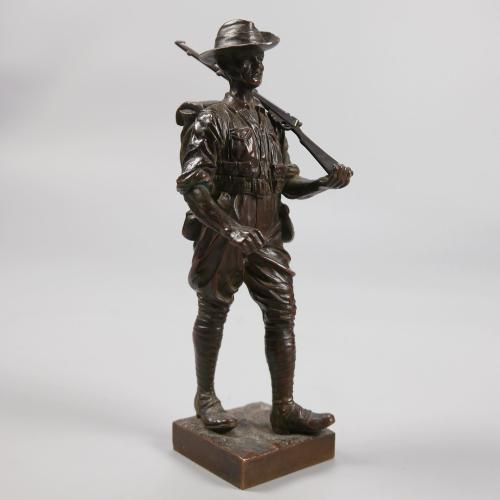 ANZAC - A Gallipoli Campaign Bronze Figure, 1920