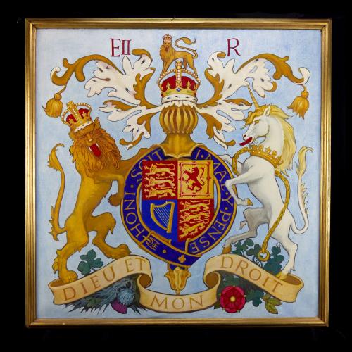 An Elizabeth II Coronation Royal Coat of Arms, 1953