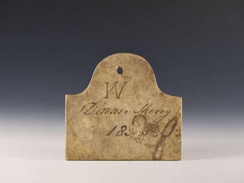 Bin label White Sherry 1851 Mid 19th century