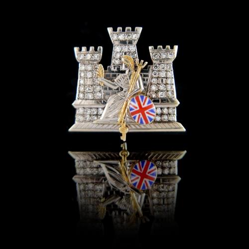 1st East Anglian Regiment (Royal Norfolk and Suffolk) Brooch