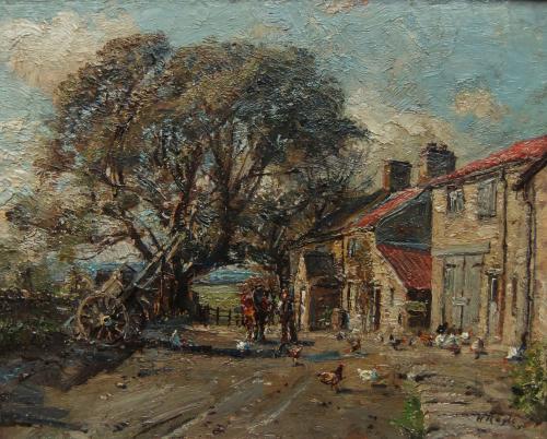 Herbert Royle "Lower Dean Farm, Nesfield" Ilkley, Yorkshire oil painting