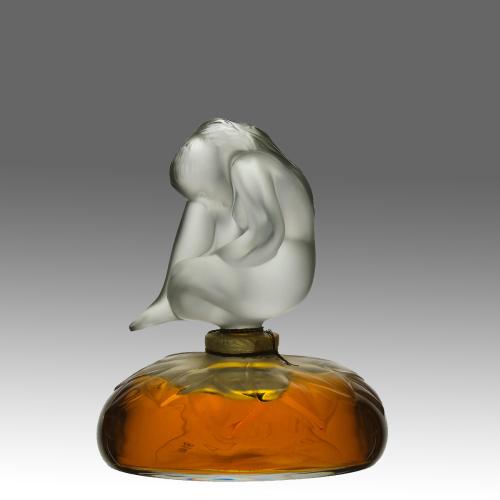 20th Century Clear Scent Bottle entitled "La Nu Flacon" by Marie-Claude Lalique