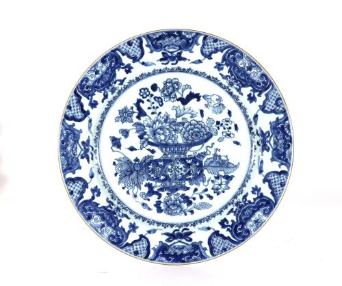 Chinese Export Porcelain Underglaze Blue Dish, Circa 1775 