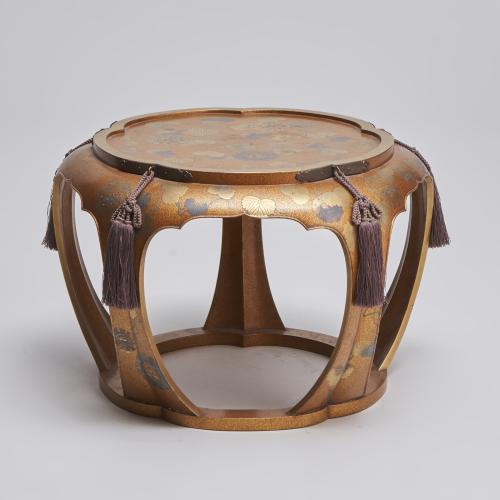 A fine and rare Japanese gold lacquer Yusurutsuki no dai table (Circa 1880)