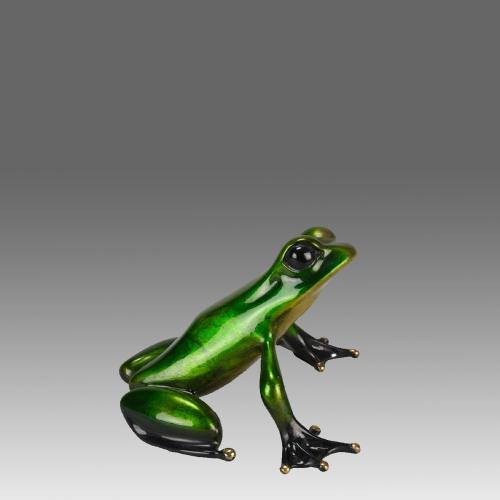 21st Century Contemporary Enamelled Bronze Sculpture entitled "Scallywag" by Tim Cotterill