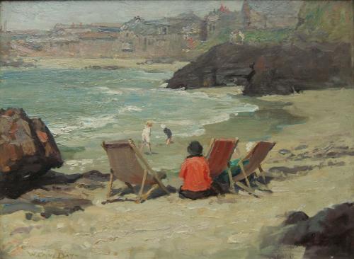 William Cave Day "Looking Towards the Studio, St. Ives" oil painting