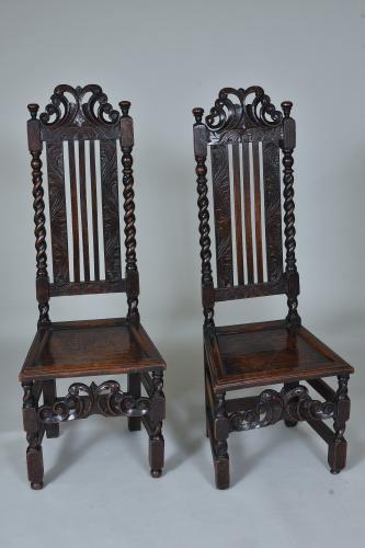 17th century Oak Chairs