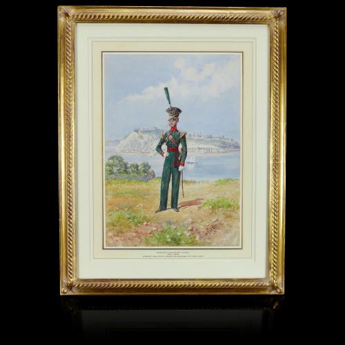 Canada - A Topographical Study of an Officer of the 60th Royal American Regiment of Foot (1820), 1905