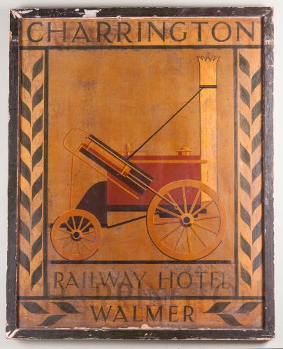 Painted Inn Sign from the Railway Hotel, Walmer