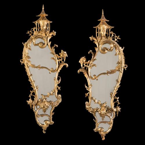 George III Style Chinese Chippendale Mirrors