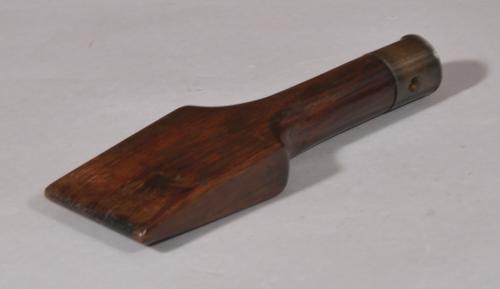 S/6038 Antique Treen 19th Century Yew Wood Plumber's Chase Wedge