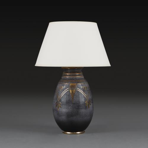Shagreen Glaze Art Deco Lamp