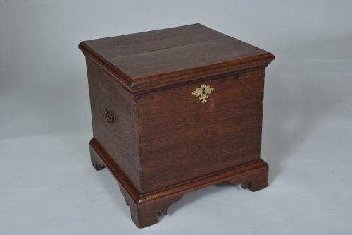 Late 18th century Oak Box Stool