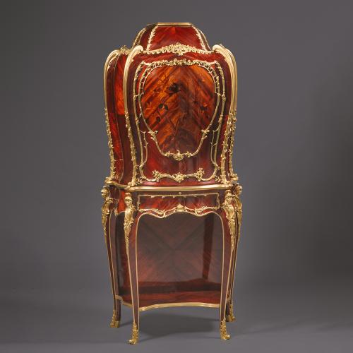 A Louis XV Style Cabinet-On-Stand, Attributed to Emmanuel Zwiener