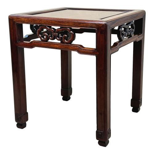 Oriental Hardwood Square Coffee Table Stand