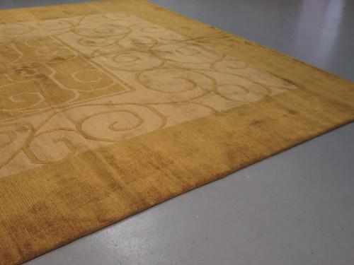 Handwoven Modernist Tibetan Carpet