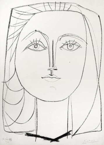 Pablo Picasso Francoise Lithograph, 1946