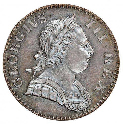 GEORGE III (1760-1820). PROOF HALFPENNY, 1770