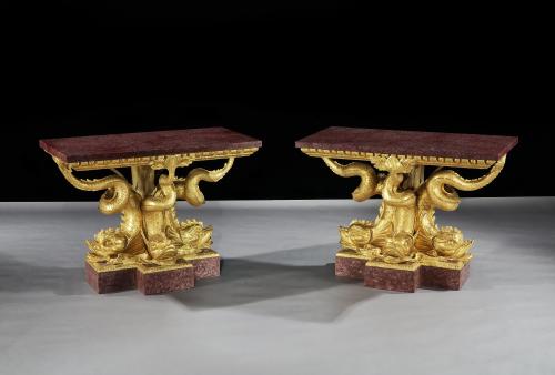 A pair of Dolphin Tables