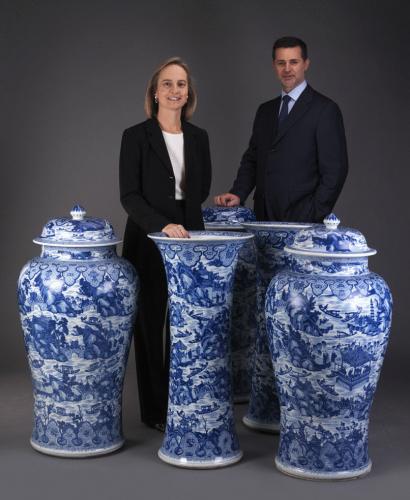 Luísa Vinhais and Jorge Welsh with The West Lake Garniture
