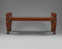 19th century Mahogany Hall seat