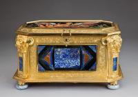 The Wertheimer Phoenix Casket Pietra Dura mounted ormolu casket By Samson Wertheimer (1811-92)