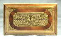 Regency brass inlaid writing table in the manner of Louis le Gaigneur