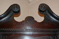 18th Century Oak Swan Necked Top Corner Cupboard