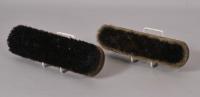 S/1162 19th Century Pair of Mahogany Clothes Brushes Dated 1841